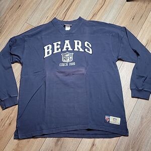 NFL Originals Chicago Bears V-Neck Sweater Blue XL Long Sleeve B0015